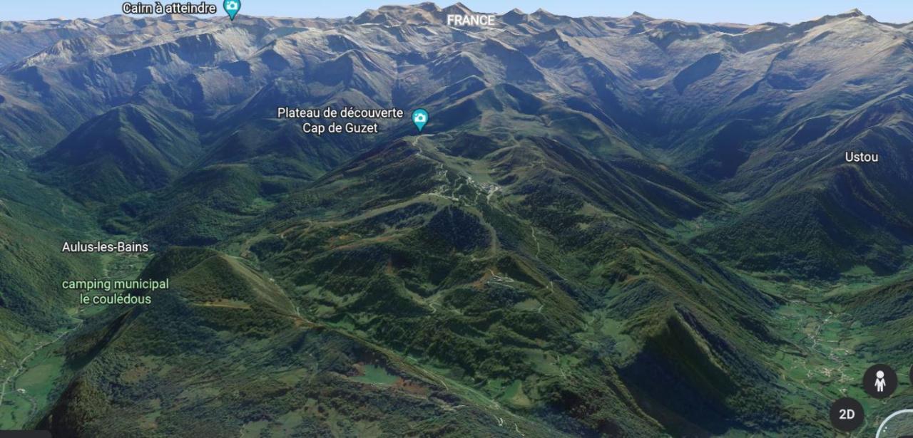 Pleine Nature Pied Pistes Piscine Chauffee Ustou エクステリア 写真
